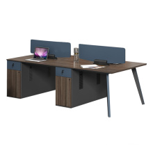 Modular Furniture Office Staff Computer Work Desk Workstation File Cabinet Four Person Desk